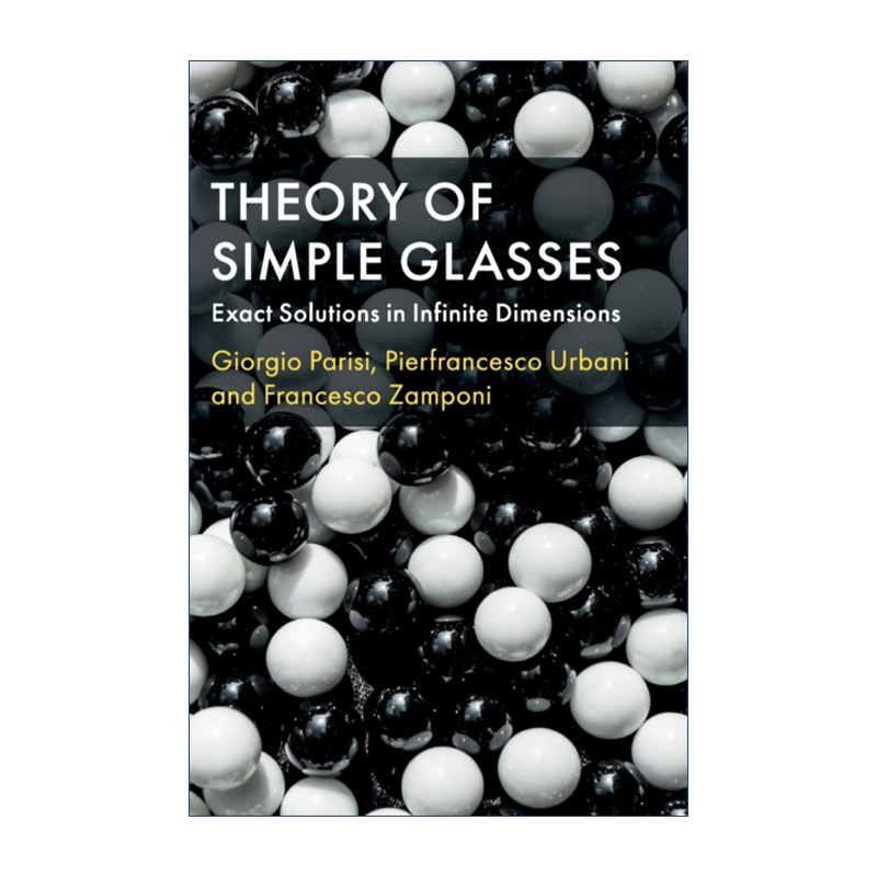 英文原版 Theory of Simple Glasses简单眼镜理论无限维度的精确解决方案精装英文版进口英语原版书籍