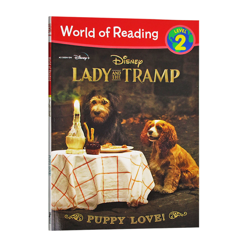 阅读世界分级读物第2级小姐与流浪汉 英文原版 World of Reading Lady and the Tramp Puppy Love Level 2 英文版进口原版英语书籍