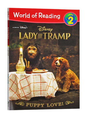 阅读世界分级读物第2级小姐与流浪汉 英文原版 World of Reading Lady and the Tramp Puppy Love Level 2 英文版进口原版英语书籍