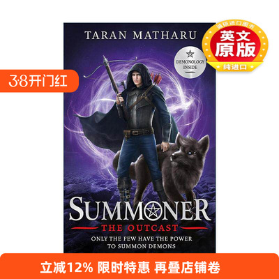 英文原版 Summoner The Outcast 召唤师前传 青少年奇幻动作冒险小说 英文版 进口英语原版书籍