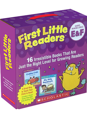 小读者E F级16册 英文原版分级阅读绘本 First Little Readers Guided Reading Levels E and F 学乐指导性阅读家长 英文版英语书