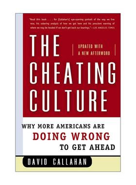 英文原版 The Cheating Culture 作弊文化 为什么越来越多的美国人为了取得成功而做错事 英文版 进口英语原版书籍