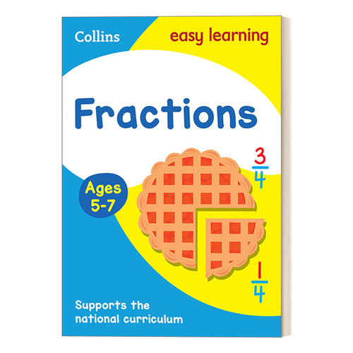 英文原版 Fractions Ages 5-7 柯林斯分数 5-7岁 英文版 进口英语原版书籍