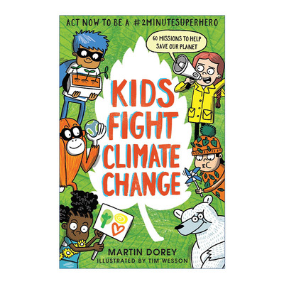 英文原版 Kids Fight Climate Change Act now to be a #2minutesuperhero 孩子们与气候变化作斗争 英文版 进口英语原版书籍