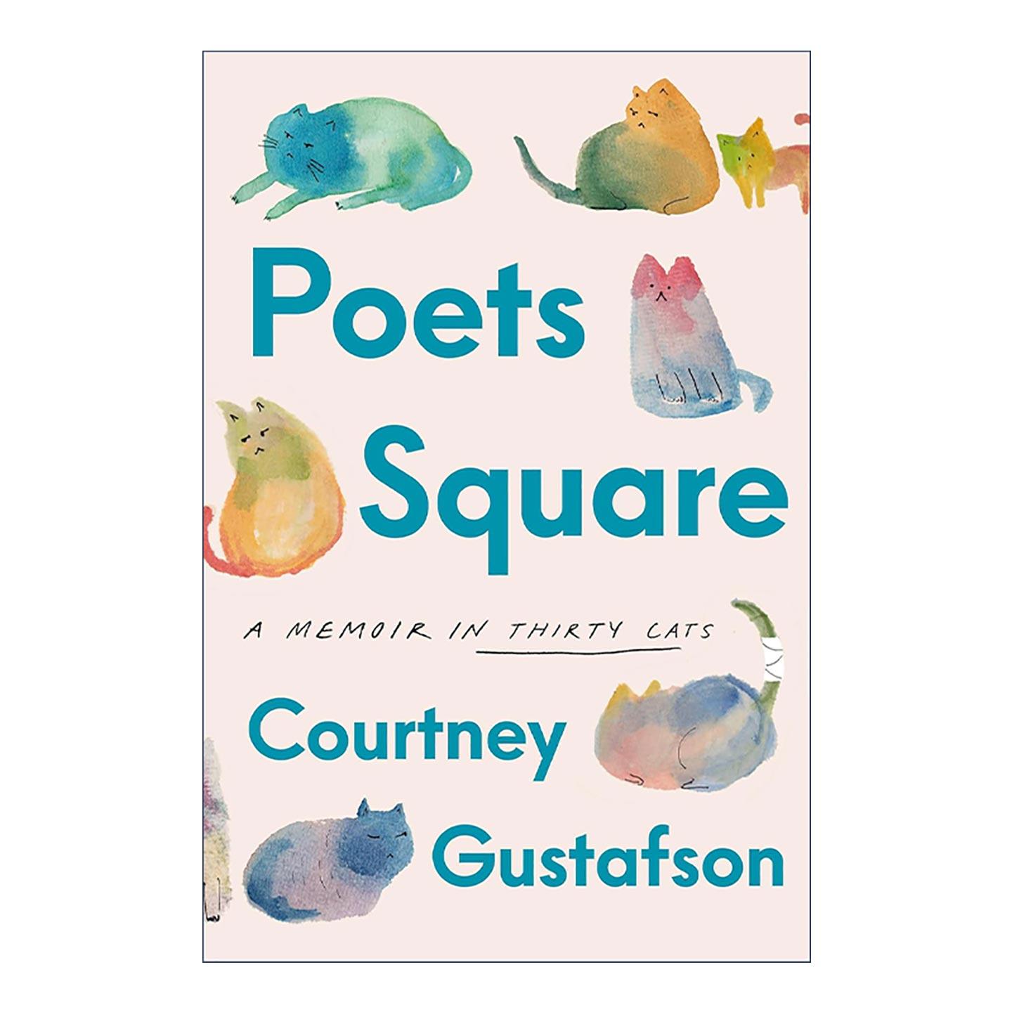 英文原版 Poets Square 诗人广场 三十只猫咪回忆录 Courtney Gustafson自传 动物救援 精装 英文版 进口英语原版书籍