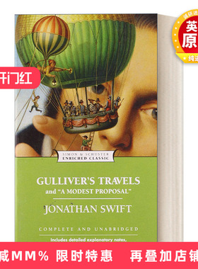 英文原版小说 Gulliver's Travels and A Modest Proposal  格列佛游记 Enriched Classics系列 英文版 进口英语原版书籍