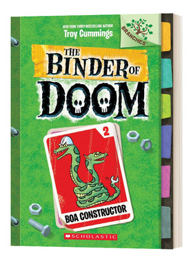 英文原版 The Binder of Doom 2 Boa Constructor 毁灭笔记2第二季 蟒蛇构造器 学乐大树系列儿童桥梁章节书 英文版进口英语书籍