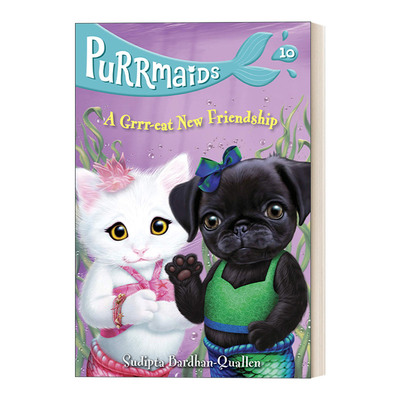 英文原版 Purrmaids 10 A Grrr-eat New Friendship 美猫鱼10 一段超好的新友谊 英文版 进口英语原版书籍