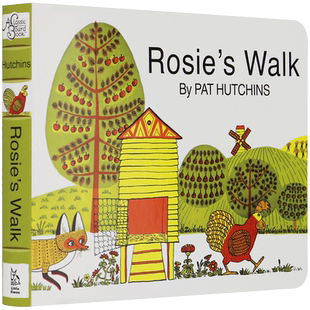 英文原版绘本书 母鸡萝丝去散步 Rosie’s Walk Board Book 英文版正版进口儿童英语 启蒙入门亲子早教纸板书 晚安故事趣味图画书