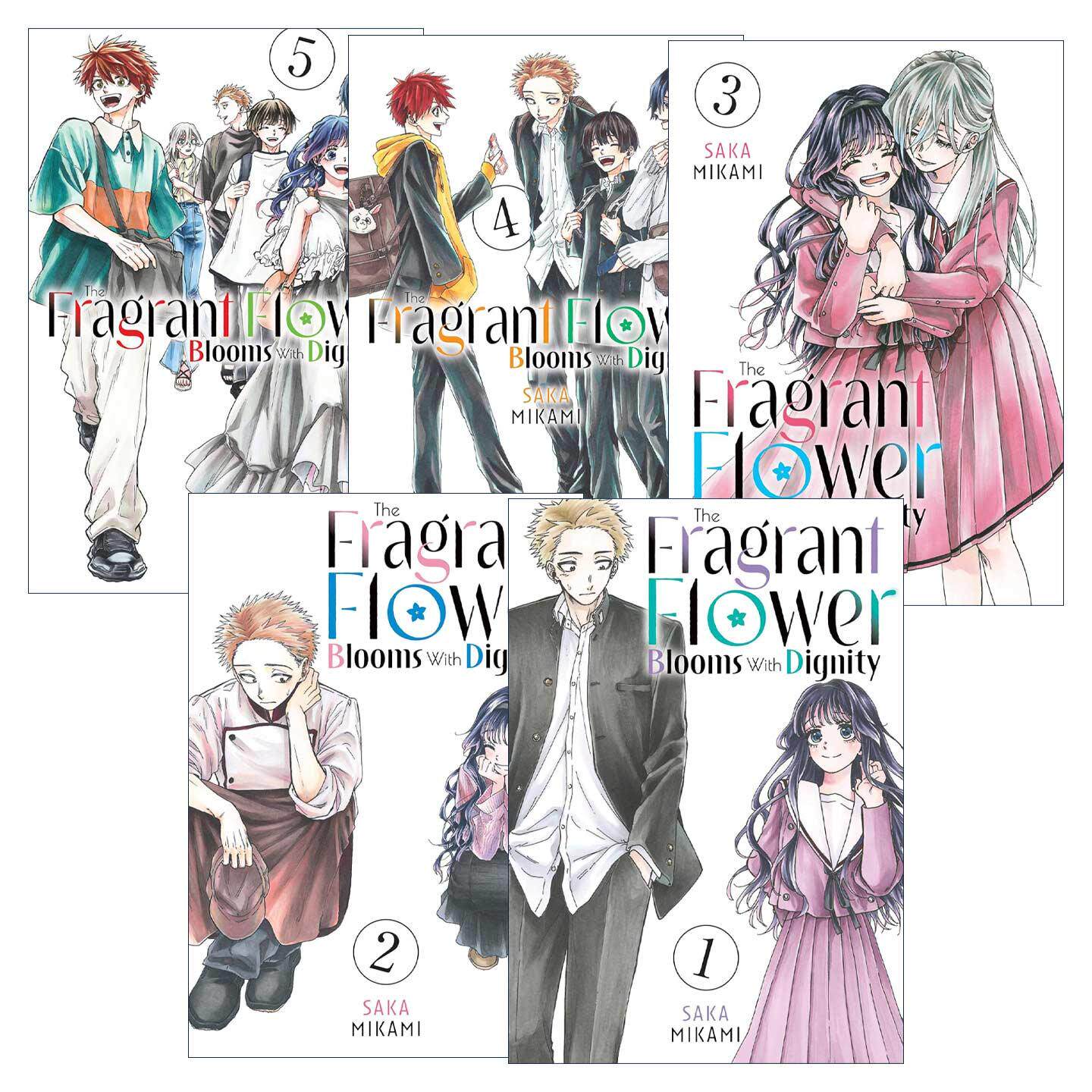 英文原版 The Fragrant Flower Blooms With Dignity 花薰凛然系列1-5册 同名动漫漫画 英文版 进口英语原版书籍