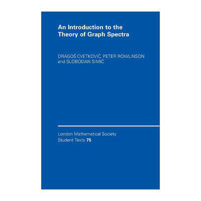 英文原版 An Introduction to the Theory of Graph Spectra 图谱论导论 伦敦数学会学生文本系列 英文版 进口英语原版书籍