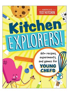 英文原版 Kitchen Explorers 厨房探险家 60+食谱 实验与游戏 儿童益智科普活动书 America's Test Kitchen 进口英语原版书籍