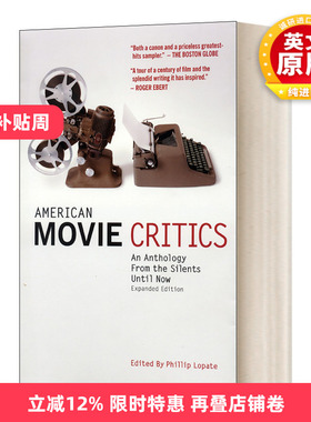 英文原版 American Movie Critics An Anthology from the Silents Until Now 美国影评人 从沉默到现在的选集 英文版进口英语书籍
