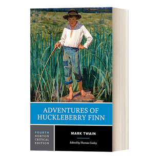 Critical 进口书籍 Huckleberry 第四版 诺顿文学解读系列 哈克贝里·费恩历险记 Finn Editions 英文原版 Norton Adventures