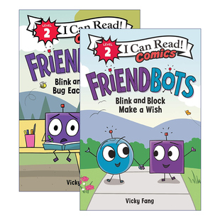 英文原版 Friendbots 朋友机器人 2册 I Can Read Comics Level 2 分级阅读儿童漫画 英文版 进口英语原版书籍