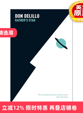 英文原版 Ratner's Star 拉特纳之星 幽默科幻小说 美国国家图书奖得主唐·德里罗 DeLillo Don 英文版 进口英语原版书籍