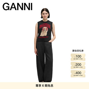 毛衣针织衫 A1070044052 趣味贵宾犬图案马甲背心无袖 GANNI女装