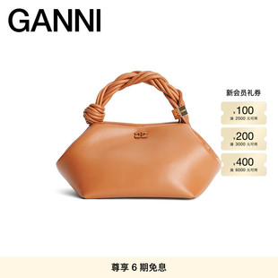 焦糖棕六边形手提包手袋A5242983 BAG ganni女包 BOU
