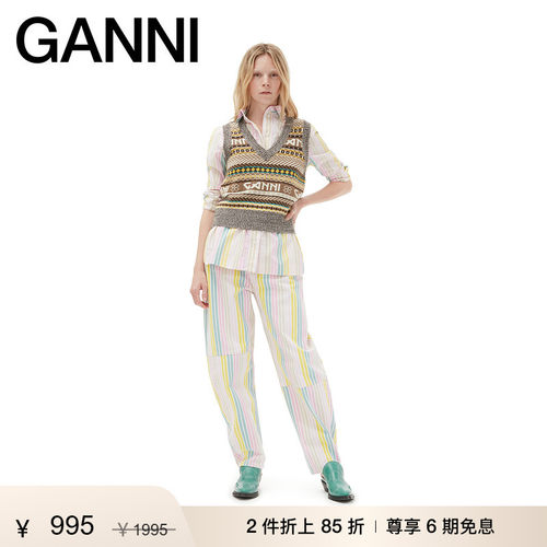 长袖衬衫GANNI春夏宽松