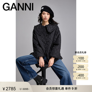 F9759099 绗缝娃娃领夹克短外套 GANNI女装 经典