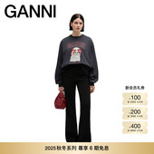 A1050036252 趣味贵宾犬印花休闲卫衣上衣 秋冬新品 GANNI女装