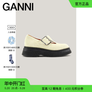 S1733881 玛丽珍乐福鞋 圆头厚底松糕鞋 GANNI女鞋