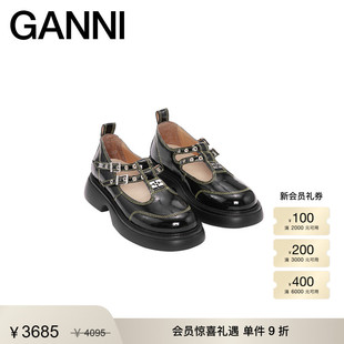 S2928864 浅口单鞋 GANNI女鞋 圆头厚底玛丽珍鞋