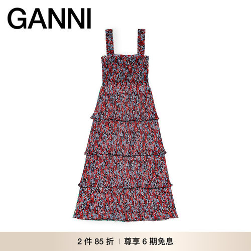 GANNI蛋糕裙龙年新年战袍