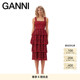 GANNI女装 碎花吊带蛋糕裙长裙连衣裙 F9448474