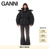 GANNI女装 高领拉链连帽羽绒服面包服 F9496099