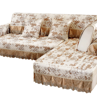 翠湖里刺绣防滑沙发垫