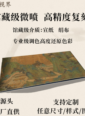 唐王维阿房宫图卷名家真迹高清