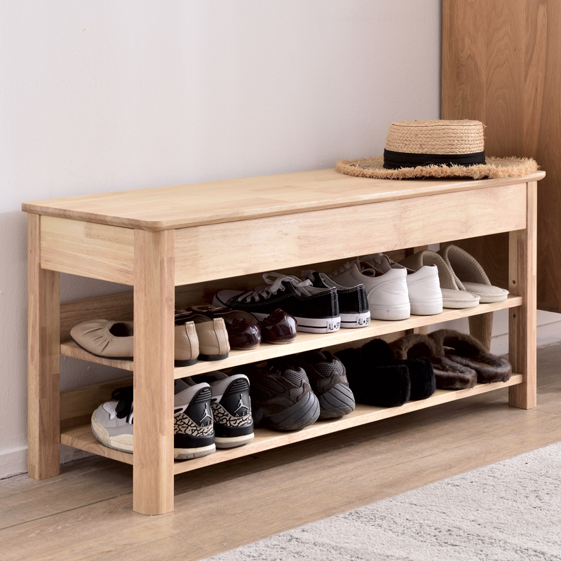 全实木换鞋凳北欧家用入户玄关