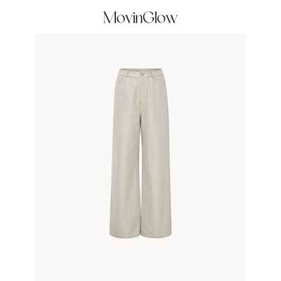 MovinGlow｜西城旋律 高含棉仿牛仔洗水 抗皱易打理经典直筒裤