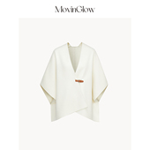 静奢一片式 MovinGlow｜佩里月光 高支羊绒羊毛双面呢 斗篷披风