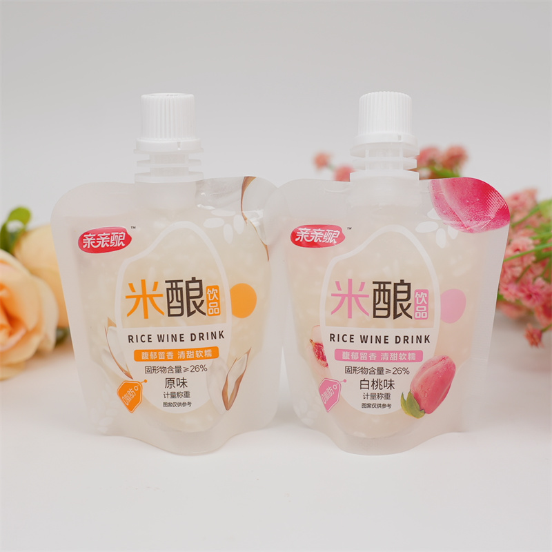 親親物語米釀飲品白桃味原味小袋裝吸吸米酒果味零食甜糯米酒飲料