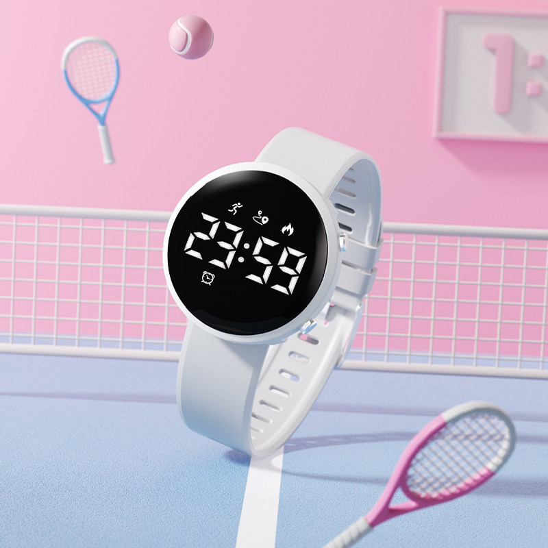 手表女2024新款高中生初中学生儿童女孩女童女生学院风运动电子表