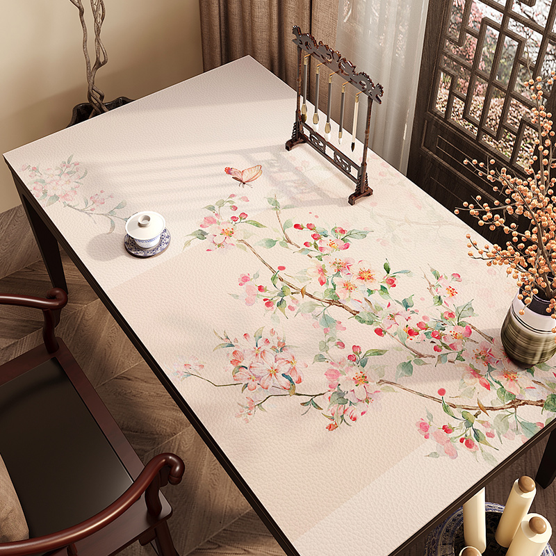 中式书法书桌垫pvc防水防油免洗