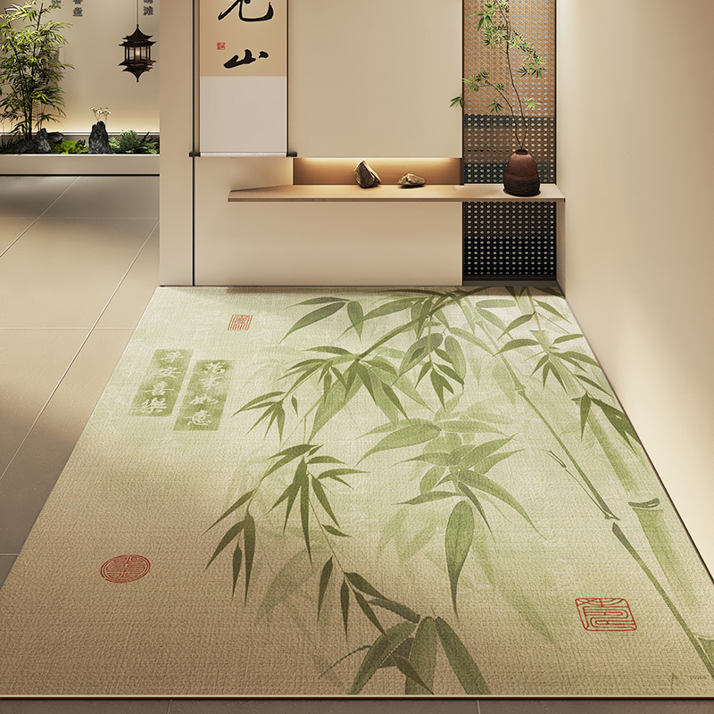 宋代美学皮革地垫耐脏免洗地毯