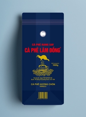 原装进口CAPHE LAM DONG 越南罗布斯塔经典香醇纯咖啡豆1kg装商用
