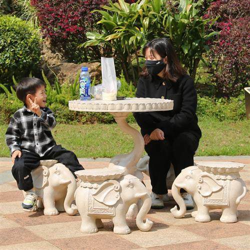 园林景观小品户外花园庭院草坪摆件玻璃钢仿真大理石大象桌凳雕塑,家居饰品,户外/庭院摆件,淘宝优惠券,粉丝福利购,淘宝优惠卷