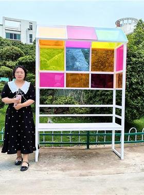 户外网红打卡拍照爱心藤椅花海座椅鸟巢吊椅酒店商场民宿装饰摆件