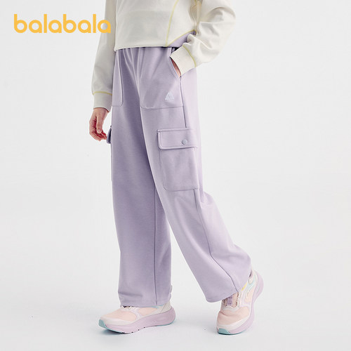 巴拉巴拉长裤女童弹力弯刀裤时尚