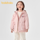 新款 女童棉服2024冬季 巴拉巴拉童装 连帽外套防水透湿 商场同款