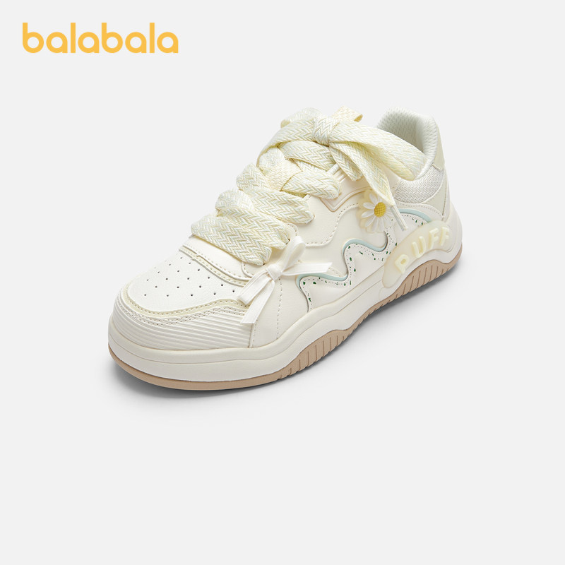 巴拉巴拉童鞋儿童休闲鞋女童春秋时尚透气板鞋甜美花朵造型小白鞋,童鞋/婴儿鞋/亲子鞋,板鞋,淘宝优惠券,粉丝福利购,淘宝优惠卷