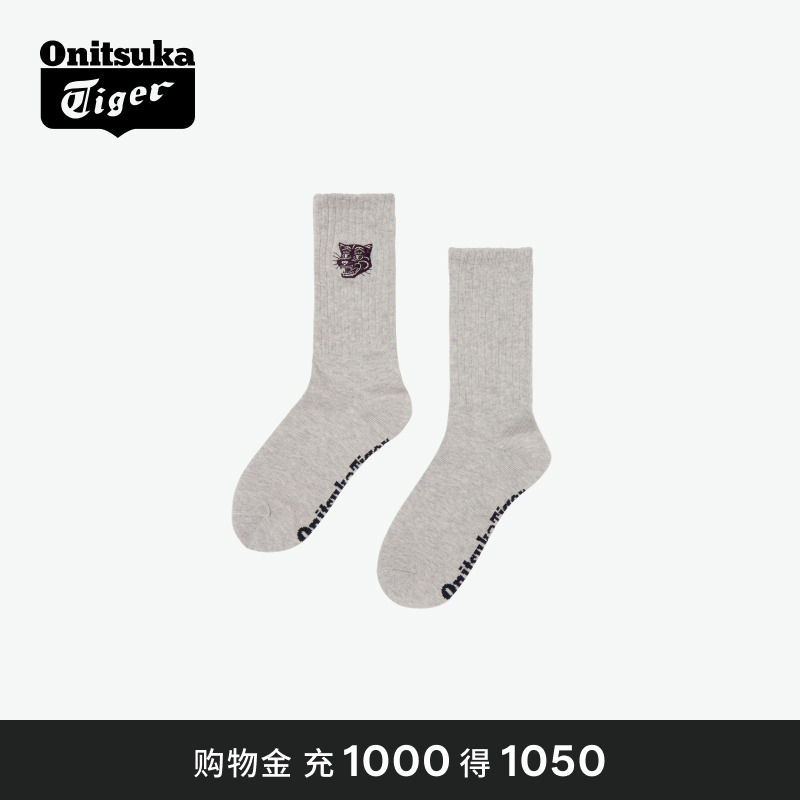 [新品]Onitsuka Tiger鬼塚虎 MIDDLE SOCKS男女款亲子中筒袜子