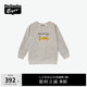 Onitsuka Tiger鬼塚虎KIDS SWEAT TOP春夏儿童卡通印花圆领卫衣