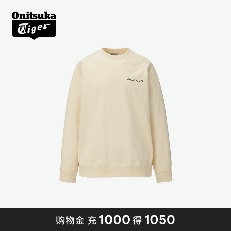 Onitsuka Tiger鬼塚虎SWEAT TOP男女款圆领卫衣上衣