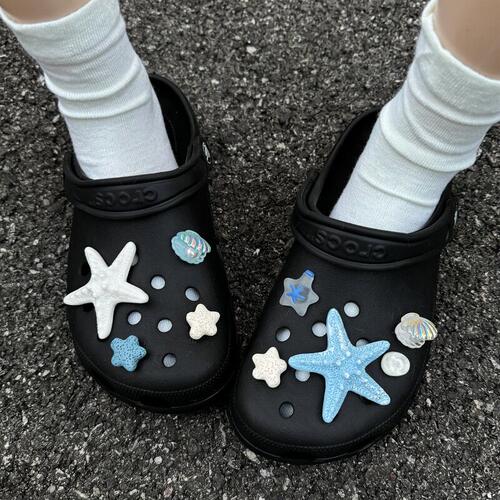 海洋之星适配Crocs玛丽珍鞋扣