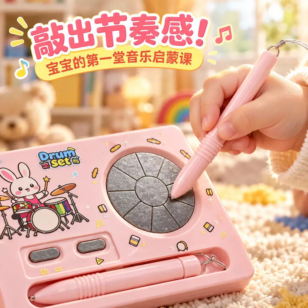 卡通动物点触发声解压玩具挂件